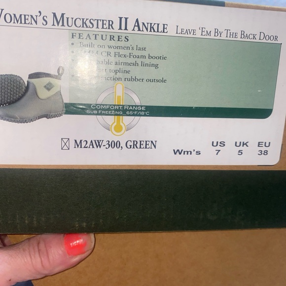 NIB the original Muck Boot Company womens muckster ll ankle M2AW-300 Green - Picture 10 of 15